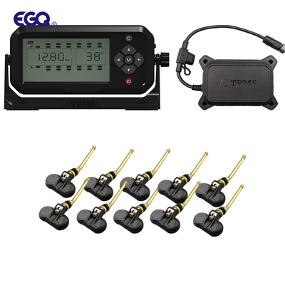 10-Rad-Ventilschaftsensor Reifendrucküberwachungssystem 433,92 MHz LCD-Segmentanzeige