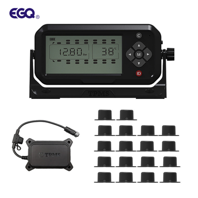 LCD-Display Reifendruckkontrollsystem LKW TPMS für 18 Räder