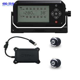 Schwarzer Reifen-Bus-LKW Tpms des Digital-Realzeit-24 Volt-zwei