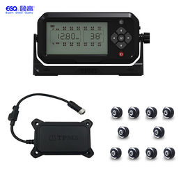 10 Anzeigen-Anhänger-Reifen-Überwachungsanlage des Reifen-LKW-TPMS LCD