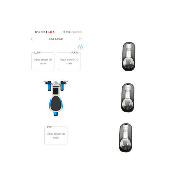 Fahrrad TPMS Wheeler Tire Pressure Sensors 120 P/in BLE der Front-3 für Fahrräder